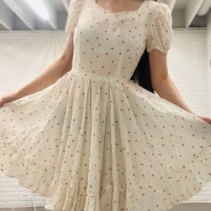 Strawberry hand sewn dress